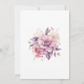 Little Boo Lila Halloween Baby Girl Dusche Einladung (Rückseite)