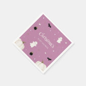 Little Boo Lila Halloween Kinderdusche Serviette (Ecke)