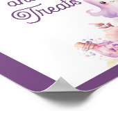 Little Boo lila Halloween Süßigkeiten und Leckerei Poster (Ecke)