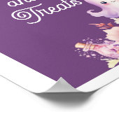 Little Boo lila Halloween Süßigkeiten und Leckerei Poster (Ecke)