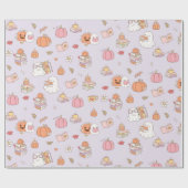 Little Boo Lilac Whimsical Books Baby Dusche Geschenkpapier (Flach)