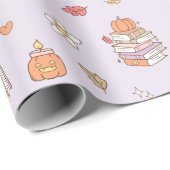 Little Boo Lilac Whimsical Books Baby Dusche Geschenkpapier (Rolleneckpunkt)