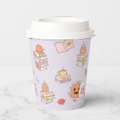 Little Boo Lilac Whimsical Books Baby Dusche Pappbecher (Rückseite)