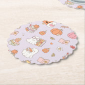 Little Boo Lilac Whimsical Books Baby Dusche Untersetzer (angewinkelt)