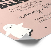 Little Boo Messen Sie das Baby Bump Baby Shower Sc Poster (Ecke)