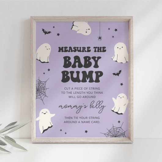 Little Boo Messen Sie das Baby Bump Baby Shower Sc Poster