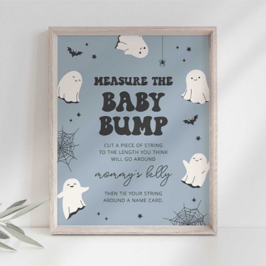 Little Boo Messen Sie das Baby Bump Baby Shower Sc Poster