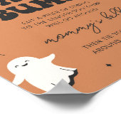 Little Boo Messen Sie das Baby Bump Baby Shower Sc Poster (Ecke)