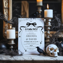 Little Boo Minimal Gothic Halloween Baby Shower