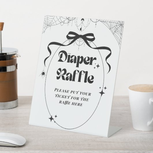 Little Boo Minimal Gothic Halloween Baby Shower Sockelschild (In SItu)