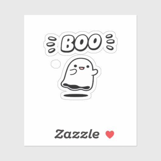 Little Boo Minimal Style Aufkleber (Blatt)