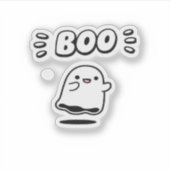 Little Boo Minimal Style Aufkleber (Vorderseite)