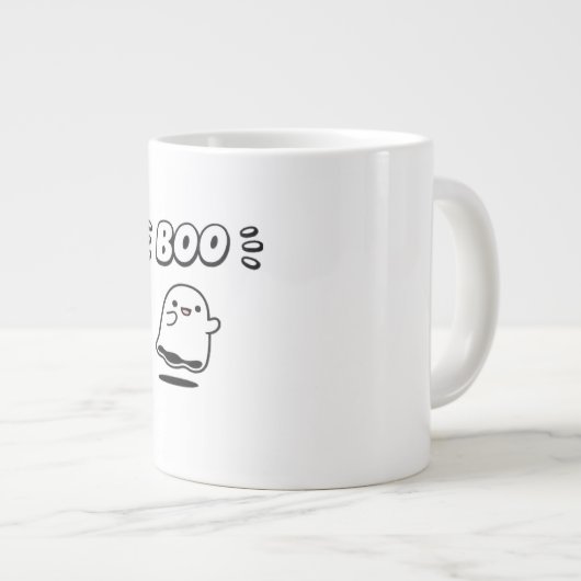 Little Boo Minimal Style Jumbo-Tasse (Vorderseite Rechts)