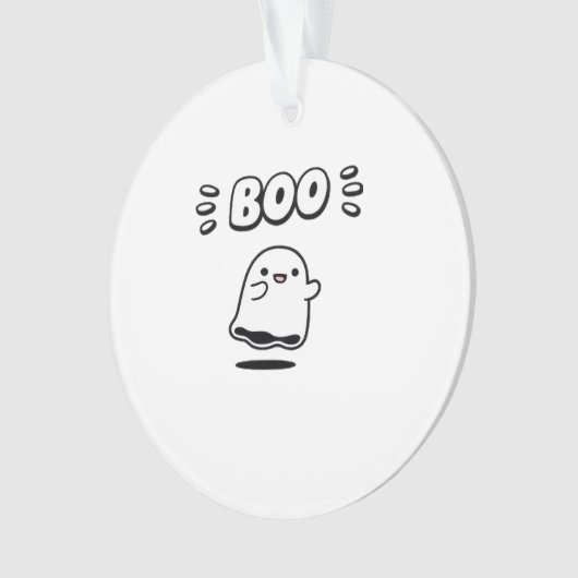 Little Boo Minimal Style Ornament (Vorderseite)