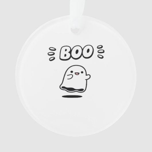 Little Boo Minimal Style Ornament (Vorderseite)