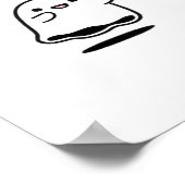 Little Boo Minimal Style Poster (Ecke)