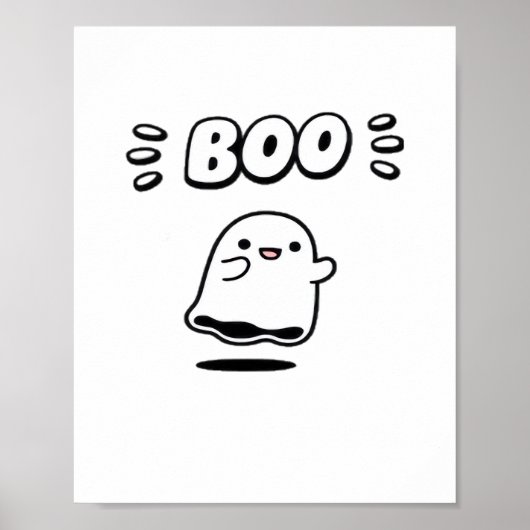 Little Boo Minimal Style Poster (Vorne)