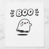 Little Boo Minimal Style Weinetikett (Einzelnes Label)