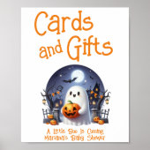 Little Boo Neutral Baby Duschkarten & Geschenke Poster (Vorne)