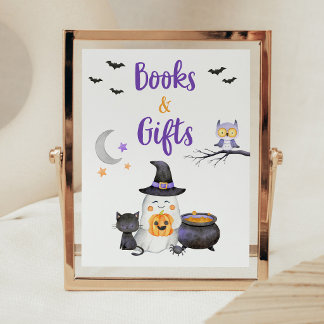 Little Boo Neutrale Halloween-Bücher und Geschenke Poster