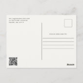 Little Boo Niedlich Ghost Bow Wildblumen Kinderdus Postkarte (Rückseite)