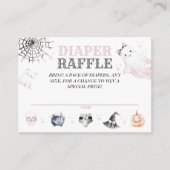 Little Boo Niedlich Ghost Halloween Kindermädchend Begleitkarte (Vorderseite)