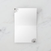 Little Boo Niedlich Ghost Halloween Kindermädchend Dankeskarte (Innenseite)