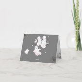 Little Boo Niedlich Ghost Halloween Kindermädchend Dankeskarte (Rückseite)