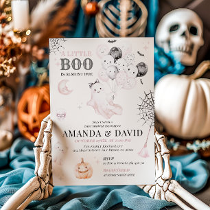 Little Boo Niedlich Ghost Halloween Kindermädchend Einladung