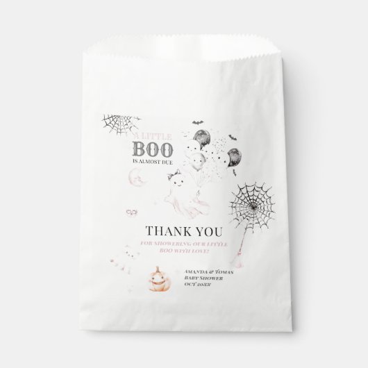 Little Boo Niedlich Ghost Halloween Kindermädchend Geschenktütchen (Vorderseite)