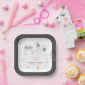 Little Boo Niedlich Ghost Halloween Kindermädchend Pappteller (Party)