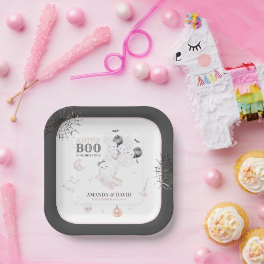 Little Boo Niedlich Ghost Halloween Kindermädchend Pappteller (Party)
