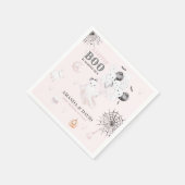 Little Boo Niedlich Ghost Halloween Kindermädchend Serviette (Ecke)