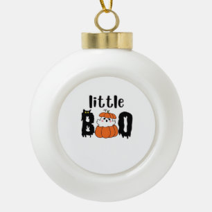 Little Boo Niedlich Halloween Pumpkin Cat Vintag S Keramik Kugel-Ornament