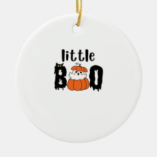 Little Boo Niedlich Halloween Pumpkin Cat Vintag S Keramik Ornament