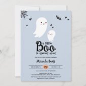 Little Boo Niedlich Mommy Baby Ghost Halloween Dus Einladung (Vorderseite)