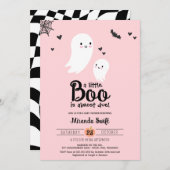 Little Boo Niedlich Mommy Baby Ghost Halloween Dus Einladung (Vorne/Hinten)