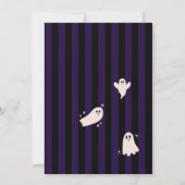 Little boo niedliche Ghost Halloween Babydusche Einladung (Rückseite)
