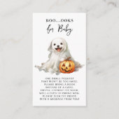 Little Boo Niedliche Halloween Books für Babydusch Begleitkarte (Vorderseite)