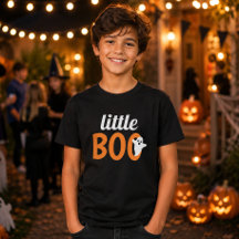 Little Boo Orange Schwarzes Halloween Familien-Mat
