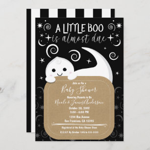 Little Boo Peeking Ghost Halloween Kinderdusche Einladung