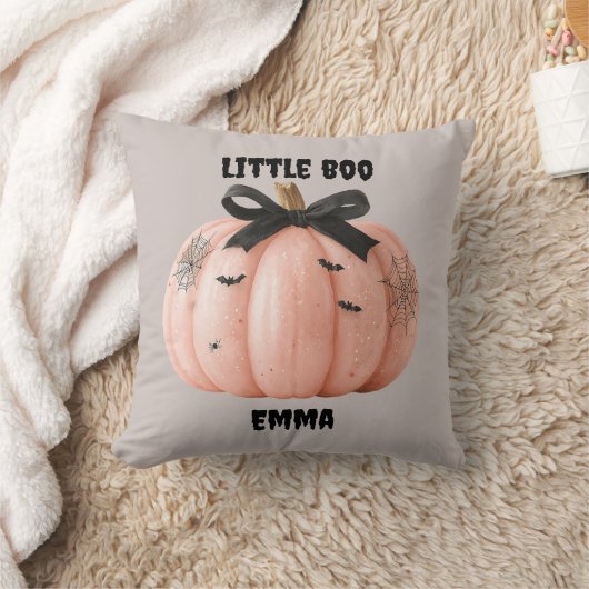 Little Boo Personalisiert Halloween Pumpkin Kissen (Decke)