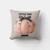 Little Boo Personalisiert Halloween Pumpkin Kissen (Vorderseite)