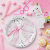 Little Boo PINK Bow Baby Dusche Pappteller (Party)