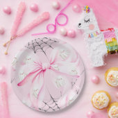 Little Boo PINK Bow Baby Dusche Pappteller (Party)