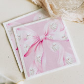 Little Boo PINK Bow Baby Dusche Serviette