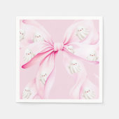 Little Boo PINK Bow Baby Dusche Serviette (Vorderseite)