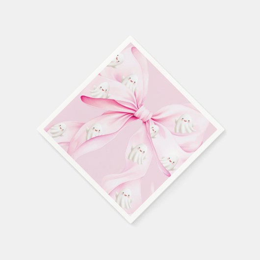 Little Boo PINK Bow Baby Dusche Serviette (Ecke)