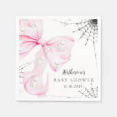 Little Boo PINK Bow Baby Dusche Serviette (Vorderseite)