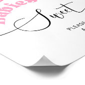 Little Boo pink Geist Halloween Babys sind süß Poster (Ecke)